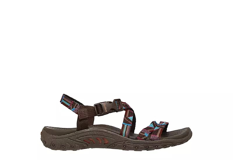 Skechers Womens Reggae Native Vibez Outdoor Sandal - Chocolate 2 Skechers Womens Reggae Native Vibez Outdoor Sandal - Chocolate - Image 2