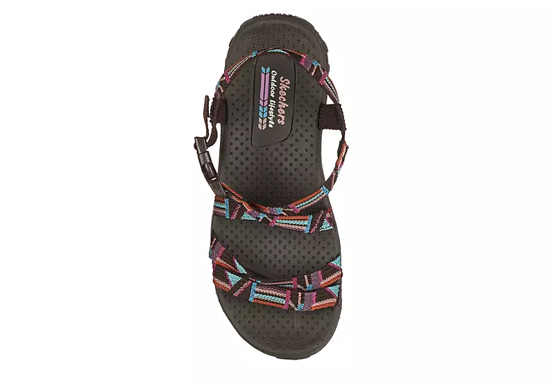 Skechers Womens Reggae Native Vibez Outdoor Sandal - Chocolate 4 Skechers Womens Reggae Native Vibez Outdoor Sandal - Chocolate - Image 4