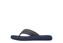 Skechers Womens Asana Flip Flop Sandal - Navy -Theydude Store US 01 202468 02
