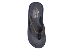 Skechers Womens Asana Flip Flop Sandal - Navy -Theydude Store US 01 202468 03