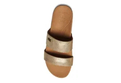 Reef Womens Banded Horizon Hi Slide Sandal - Champagne 9 Reef Womens Banded Horizon Hi Slide Sandal - Champagne -Theydude Store US 01 202484 02