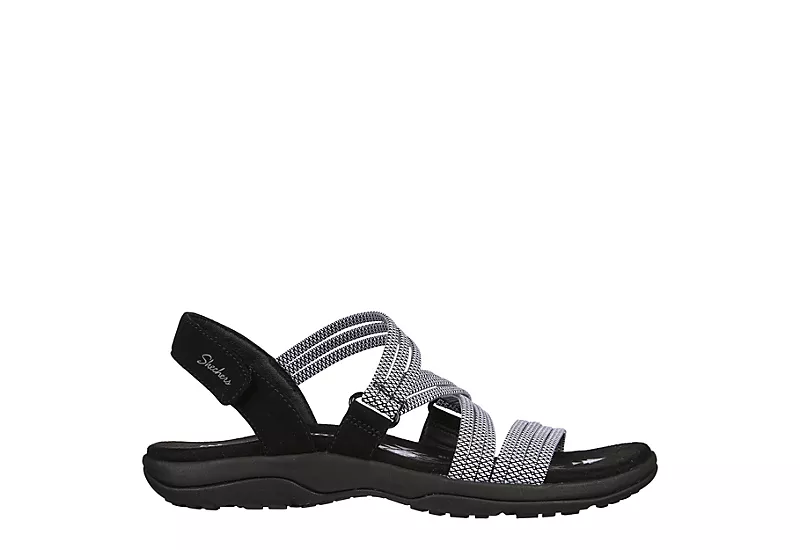 Skechers Womens Reggae Slim - Sweet Route Womens Sandal - Black 2 Skechers Womens Reggae Slim - Sweet Route Womens Sandal - Black - Image 2