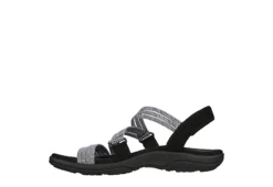 Skechers Womens Reggae Slim - Sweet Route Womens Sandal - Black 9 Skechers Womens Reggae Slim - Sweet Route Womens Sandal - Black -Theydude Store US 01 202492 02