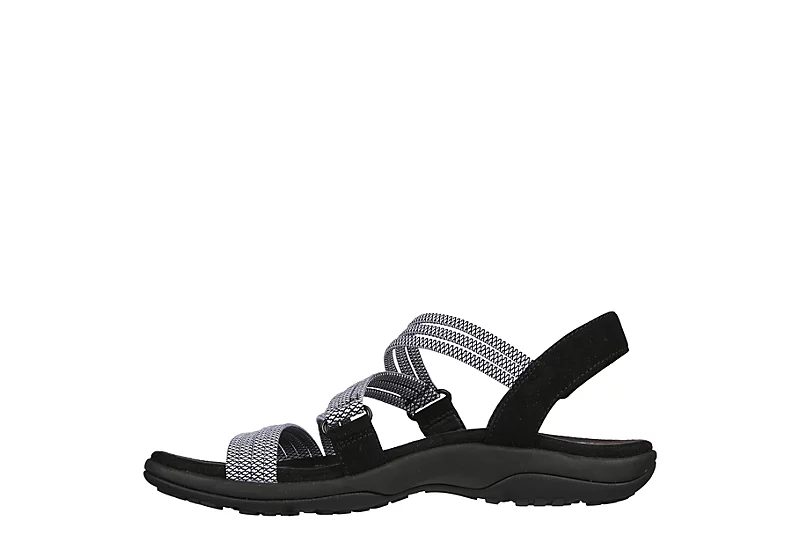 Skechers Womens Reggae Slim - Sweet Route Womens Sandal - Black 3 Skechers Womens Reggae Slim - Sweet Route Womens Sandal - Black - Image 3