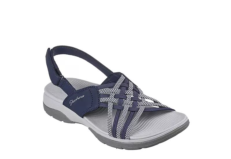 Skechers Womens Arch Fit Reggae Sport-hometown Womens Sandal - Navy 1 Skechers Womens Arch Fit Reggae Sport-hometown Womens Sandal - Navy