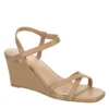 Michael By Michael Shannon Womens Lulu Wedge Sandal - Beige