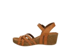 Bjorndal Womens Lily Wedge Sandal - Tan -Theydude Store US 01 202508 03