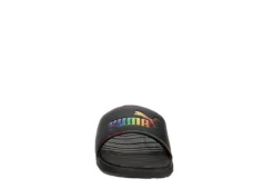 Puma Womens Cool Cat Rainbow Slide Sandal - Black -Theydude Store US 01 202625 02