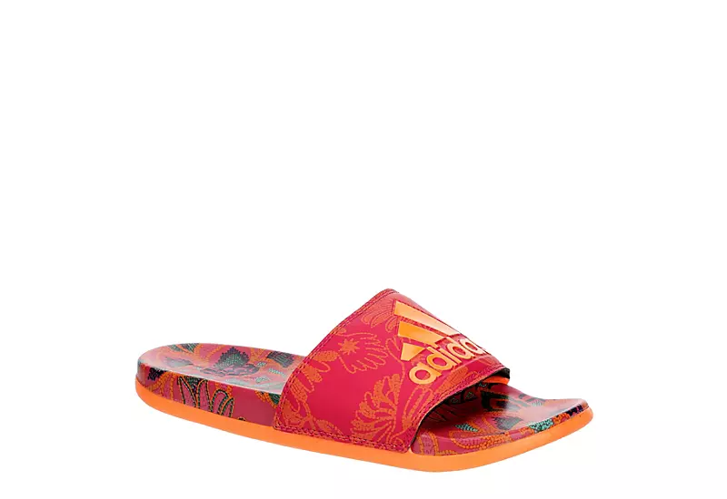 Adidas Womens Adilette Comfort Slide Sandal - Orange 1 Adidas Womens Adilette Comfort Slide Sandal - Orange