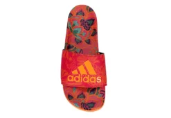 Adidas Womens Adilette Comfort Slide Sandal - Orange 12 Adidas Womens Adilette Comfort Slide Sandal - Orange -Theydude Store US 01 202663 05