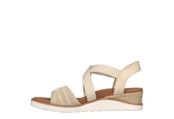 Skechers Womens Arch Fit Beach Kiss Sandal - Natural 9 Skechers Womens Arch Fit Beach Kiss Sandal - Natural -Theydude Store US 01 202836 02