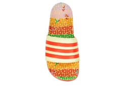 Adidas Womens Adilette Comfort Slide Sandal - Pale Yellow -Theydude Store US 01 203098 05