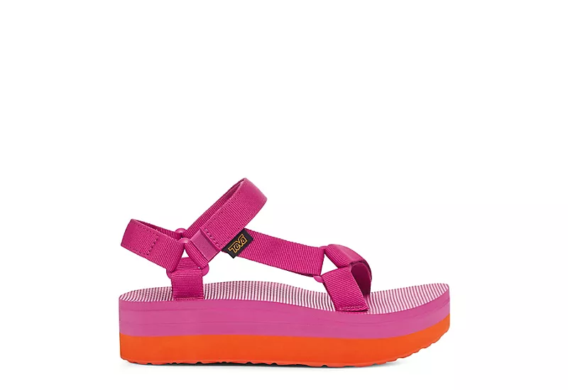 Teva Womens Flatform Universal Platform Outdoor Sandal - Fuschia 2 Teva Womens Flatform Universal Platform Outdoor Sandal - Fuschia - Image 2