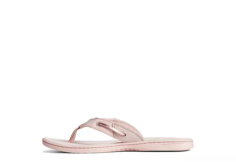 Sperry Womens Seafish Iridescent Sparkle Flip Flop Sandal - Blush 4 Sperry Womens Seafish Iridescent Sparkle Flip Flop Sandal - Blush - Image 4