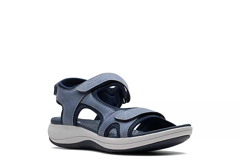 Clarks Womens Mira Bay Sandal - Denim 1 Clarks Womens Mira Bay Sandal - Denim