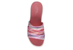 Clarks Womens Drift Petal Slide Sandal - Multicolor -Theydude Store US 01 203205 05