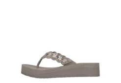 Skechers Womens Happy Spring Flip Flop Sandal - Taupe -Theydude Store US 01 203257 02