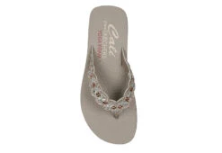 Skechers Womens Happy Spring Flip Flop Sandal - Taupe -Theydude Store US 01 203257 03