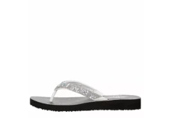 Skechers Womens Love Letter Flip Flop Sandal - White -Theydude Store US 01 203261 03