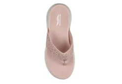 Skechers Womens Dazzle- Arch Fit Flip Flop Sandal - Pink 10 Skechers Womens Dazzle- Arch Fit Flip Flop Sandal - Pink -Theydude Store US 01 203276 03