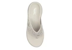 Skechers Womens Dazzle- Arch Fit Flip Flop Sandal - Natural 10 Skechers Womens Dazzle- Arch Fit Flip Flop Sandal - Natural -Theydude Store US 01 203277 03
