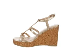 Michael By Michael Shannon Womens Natalia Wedge Sandal - Gold 10 Michael By Michael Shannon Womens Natalia Wedge Sandal - Gold -Theydude Store US 01 203300 03