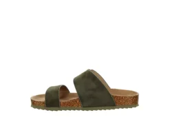 Bjorndal Womens Courtney Footbed Sandal - Olive -Theydude Store US 01 203304 03