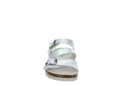 Bjorndal Womens Delaney Footbed Sandal - Silver -Theydude Store US 01 203311 02