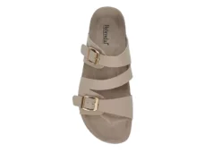 Bjorndal Womens Delaney Footbed Sandal - Taupe -Theydude Store US 01 203312 05