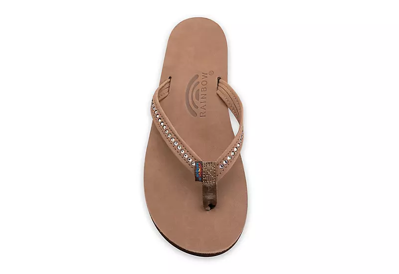 Rainbow Sandals Womens Crystal Collection Flip Flop Sandal - Brown 6 Rainbow Sandals Womens Crystal Collection Flip Flop Sandal - Brown - Image 6