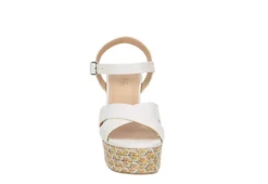Michael By Michael Shannon Womens Luna Wedge Sandal - White -Theydude Store US 01 203329 02