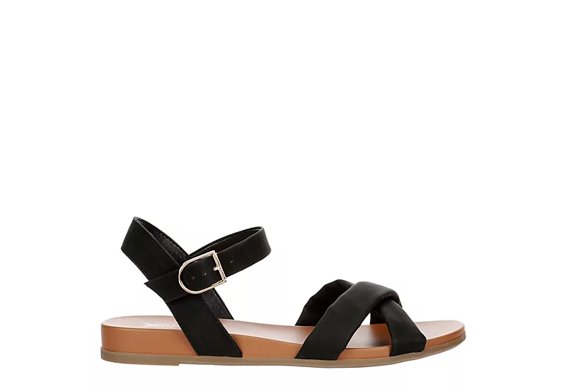 Xappeal Womens Rayna Sandal - Black 2 Xappeal Womens Rayna Sandal - Black - Image 2