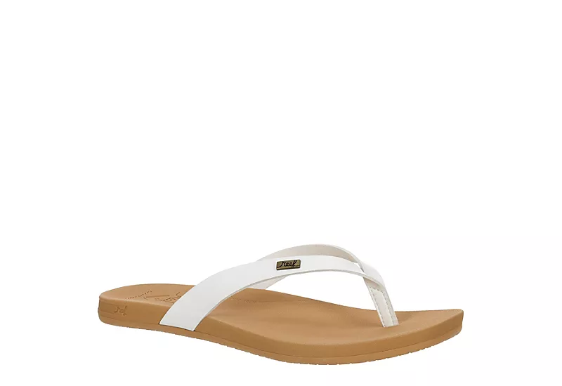 Reef Womens Stella Court Flip Flop Sandal - White 1 Reef Womens Stella Court Flip Flop Sandal - White
