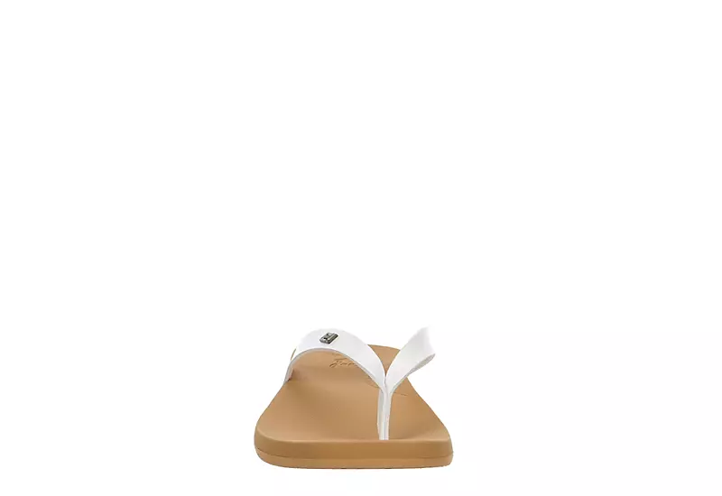 Reef Womens Stella Court Flip Flop Sandal - White 3 Reef Womens Stella Court Flip Flop Sandal - White - Image 3