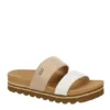 Reef Womens Banded Horizon Hi Slide Sandal - Sand