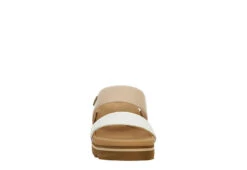 Reef Womens Banded Horizon Hi Slide Sandal - Sand -Theydude Store US 01 203342 02
