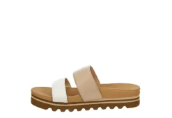 Reef Womens Banded Horizon Hi Slide Sandal - Sand -Theydude Store US 01 203342 03