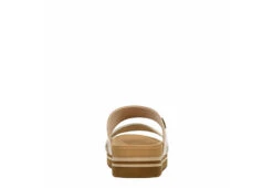 Reef Womens Banded Horizon Hi Slide Sandal - Sand -Theydude Store US 01 203342 04