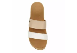 Reef Womens Banded Horizon Hi Slide Sandal - Sand -Theydude Store US 01 203342 05