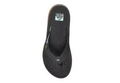 Reef Womens Santa Ana Flip Flop Sandal - Black -Theydude Store US 01 203343 02