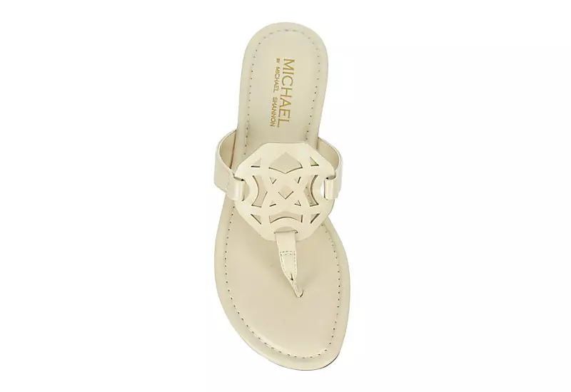 Michael By Michael Shannon Womens Ariana Flip Flop Sandal - Bone 6 Michael By Michael Shannon Womens Ariana Flip Flop Sandal - Bone - Image 6
