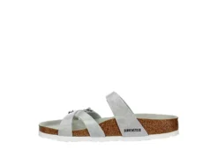 Birkenstock Womens Franca Vegan Footbed Sandal - Silver 10 Birkenstock Womens Franca Vegan Footbed Sandal - Silver -Theydude Store US 01 203366 03