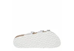 Birkenstock Womens Franca Vegan Footbed Sandal - Silver 13 Birkenstock Womens Franca Vegan Footbed Sandal - Silver -Theydude Store US 01 203366 06