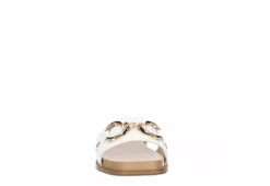 Michael By Michael Shannon Womens Jade Slide Sandal - White -Theydude Store US 01 203385 02