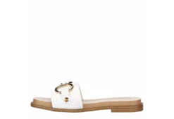 Michael By Michael Shannon Womens Jade Slide Sandal - White -Theydude Store US 01 203385 03