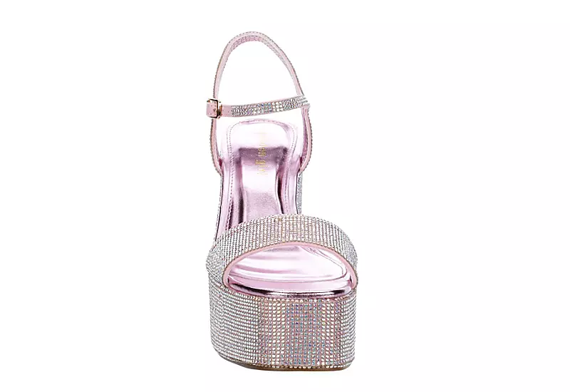 Madden Girl Womens Theo-r Wedge Sandal - Pink 3 Madden Girl Womens Theo-r Wedge Sandal - Pink - Image 3