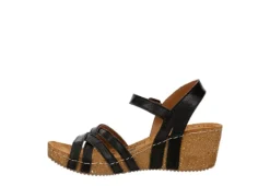 Bjorndal Womens Lily Wedge Sandal - Black -Theydude Store US 01 203399 03