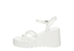 Madden Girl Womens Vaultt Wedge Sandal - White -Theydude Store US 01 203410 03