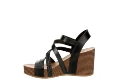 Xappeal Womens Maggy Wedge Sandal - Black -Theydude Store US 01 203423 03