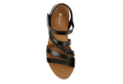 Xappeal Womens Maggy Wedge Sandal - Black -Theydude Store US 01 203423 05